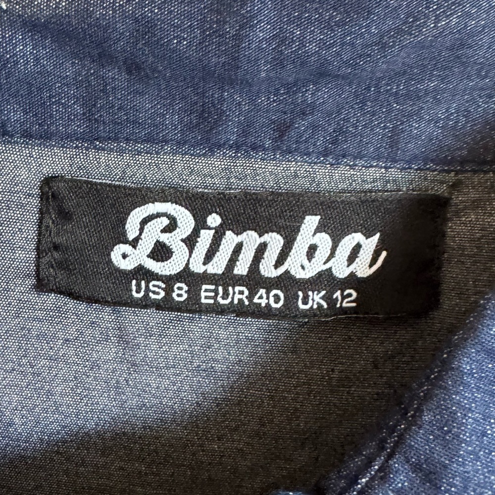 Bimba Denim Pleated Midi Dress - Picture 6 of 6